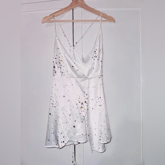 Lucy In The Sky Charlotte Starlight Mini Dress | White - Picture 4 of 7